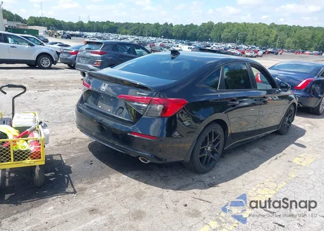 2022 Honda Civic Sport из США, поврежденный, VIN 2HGFE2F57NH527371